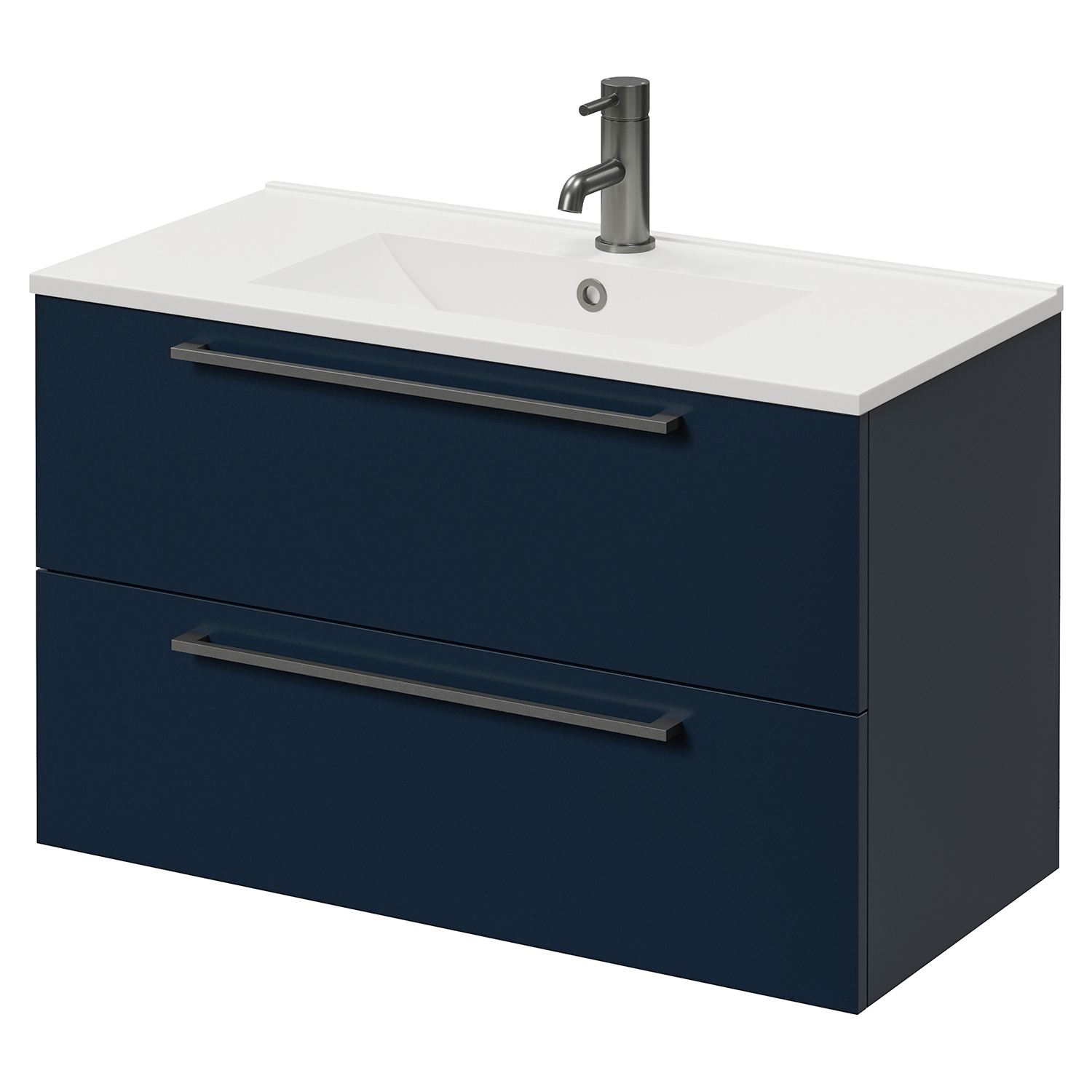 Napoli 390 Wall Mounted 2 Drawer Vanity Unit with Angel Basin