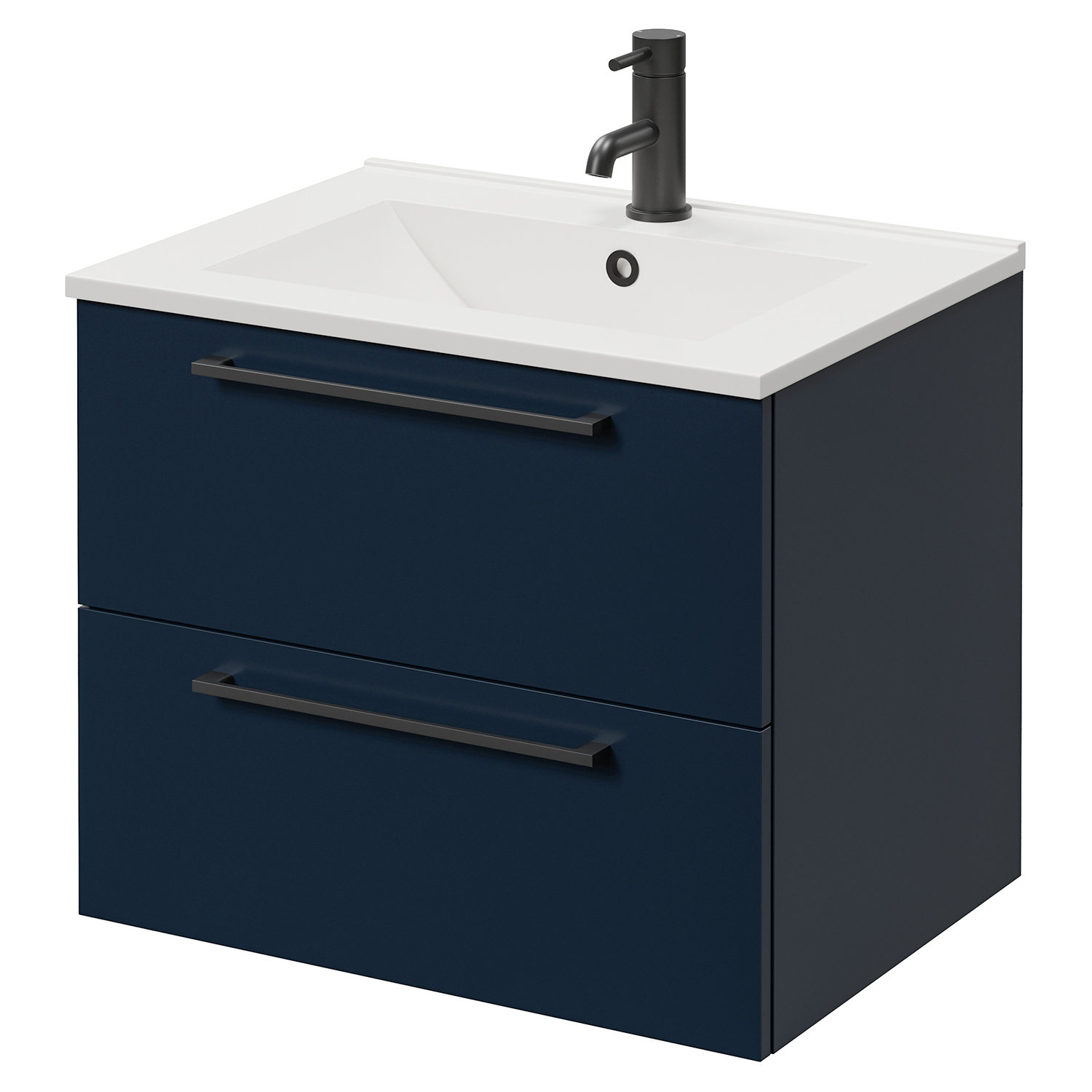 Napoli 460 Wall Mounted 2 Drawer Vanity Unit with Angel Basin