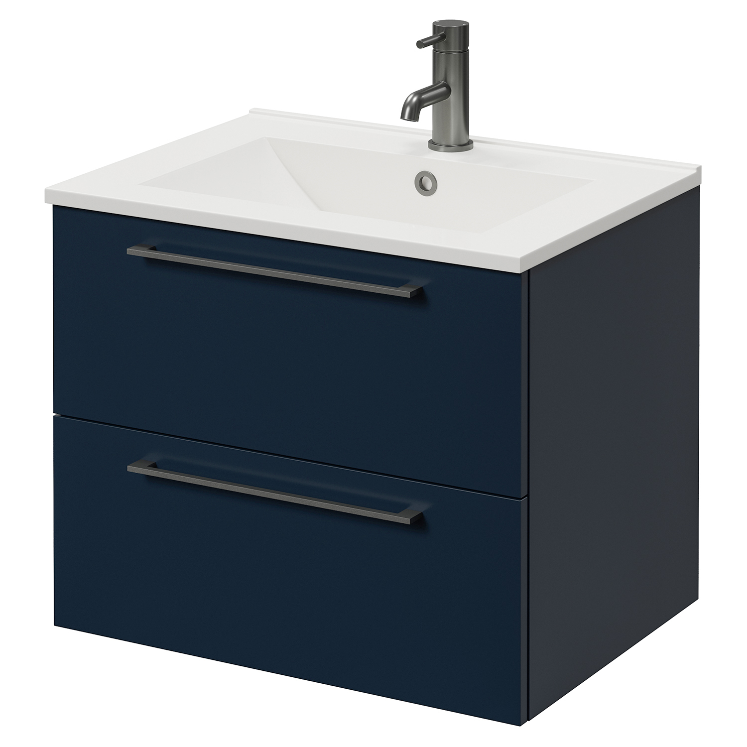Napoli 460 Wall Mounted 2 Drawer Vanity Unit with Angel Basin