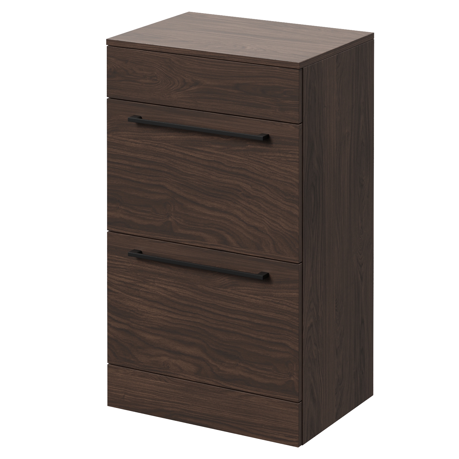 Napoli Brown Oak 390 2 Drawer Vanity Unit For Countertop Basins | | Mdf | 500Mm