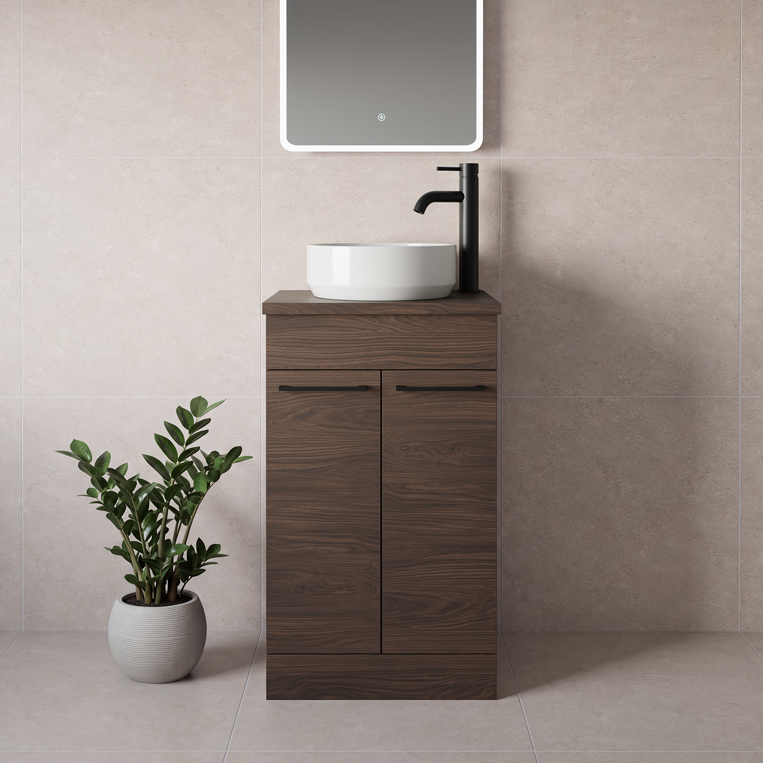Napoli 390 2 Door Vanity Unit for Countertop Basins