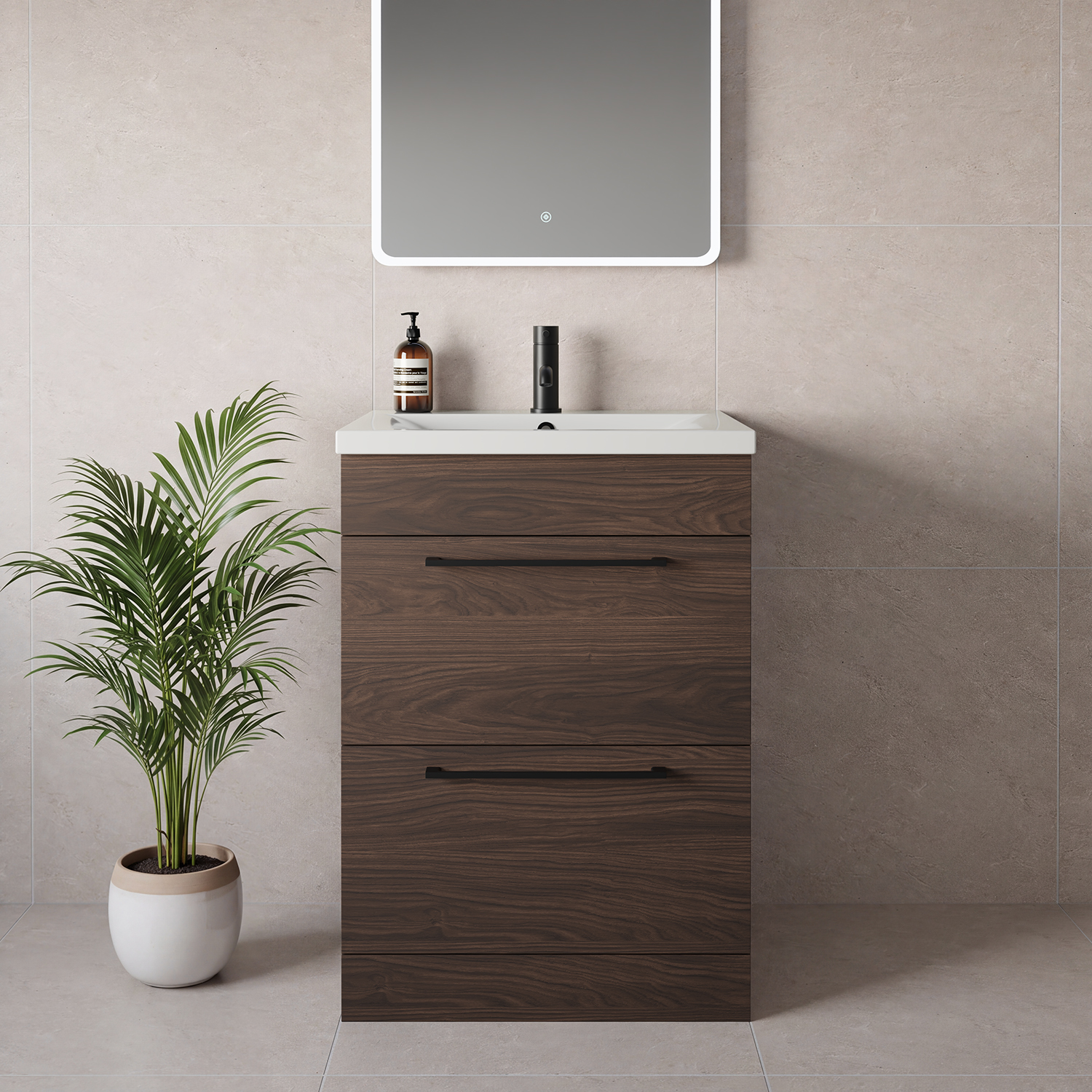 Napoli 460 2 Drawer Vanity Unit with Glide Basin