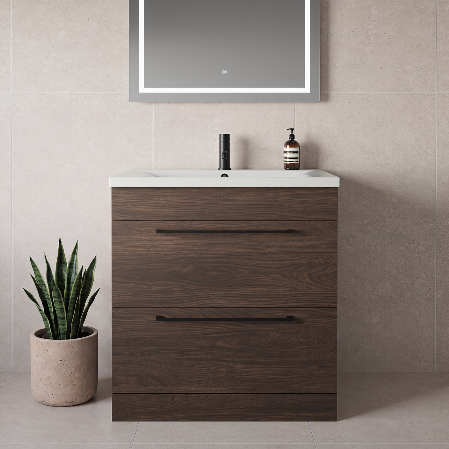 Napoli 460 2 Drawer Vanity Unit with Glide Basin