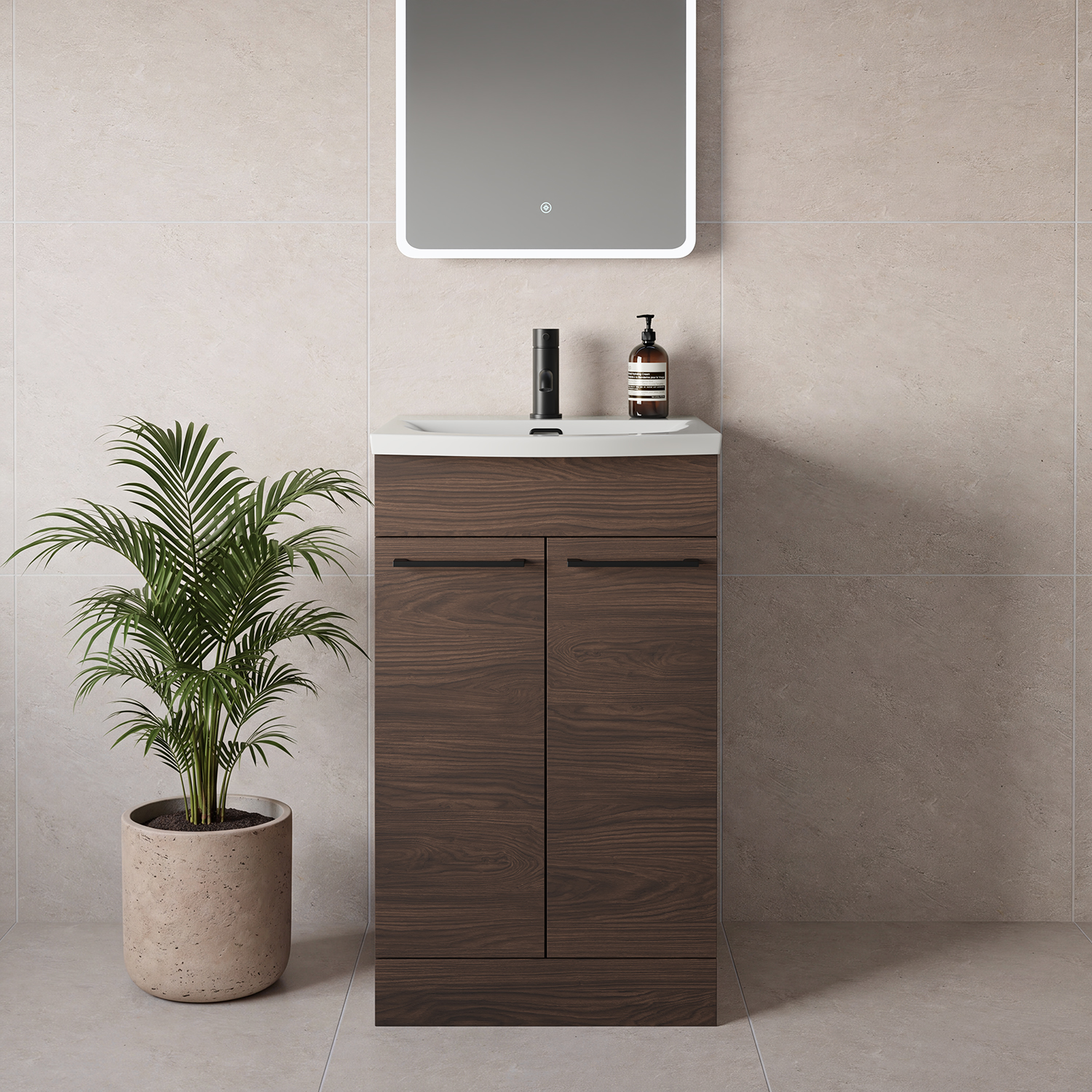 Napoli 390 2 Door Vanity Unit with Arc Basin