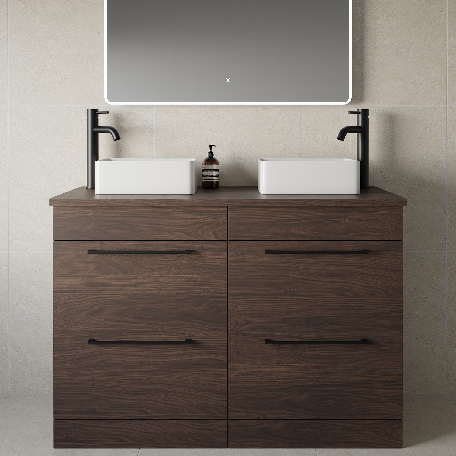 Napoli 460 4 Drawer Vanity Unit for Countertop Basins