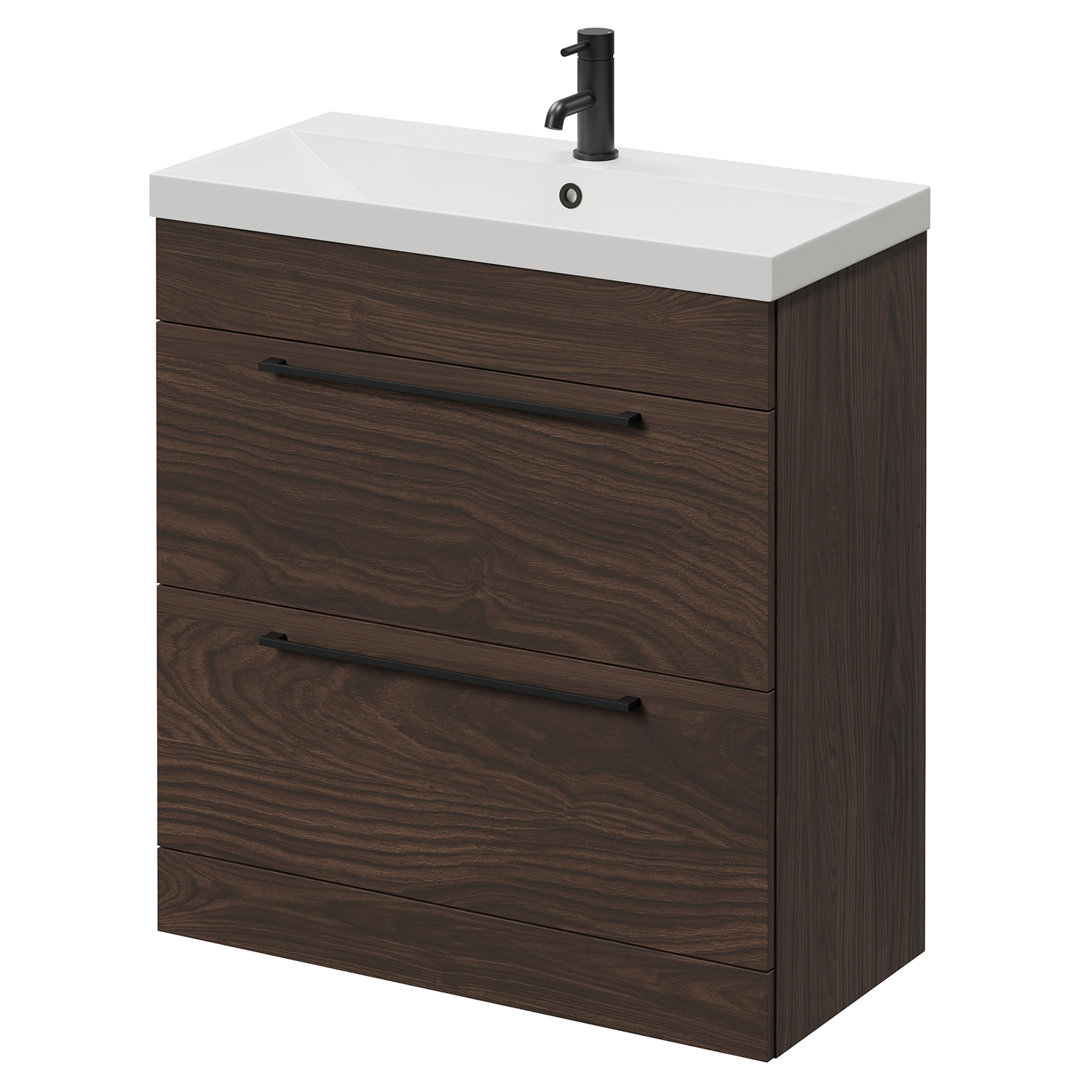 Napoli 390 2 Drawer Vanity Unit with Rimini Basin
