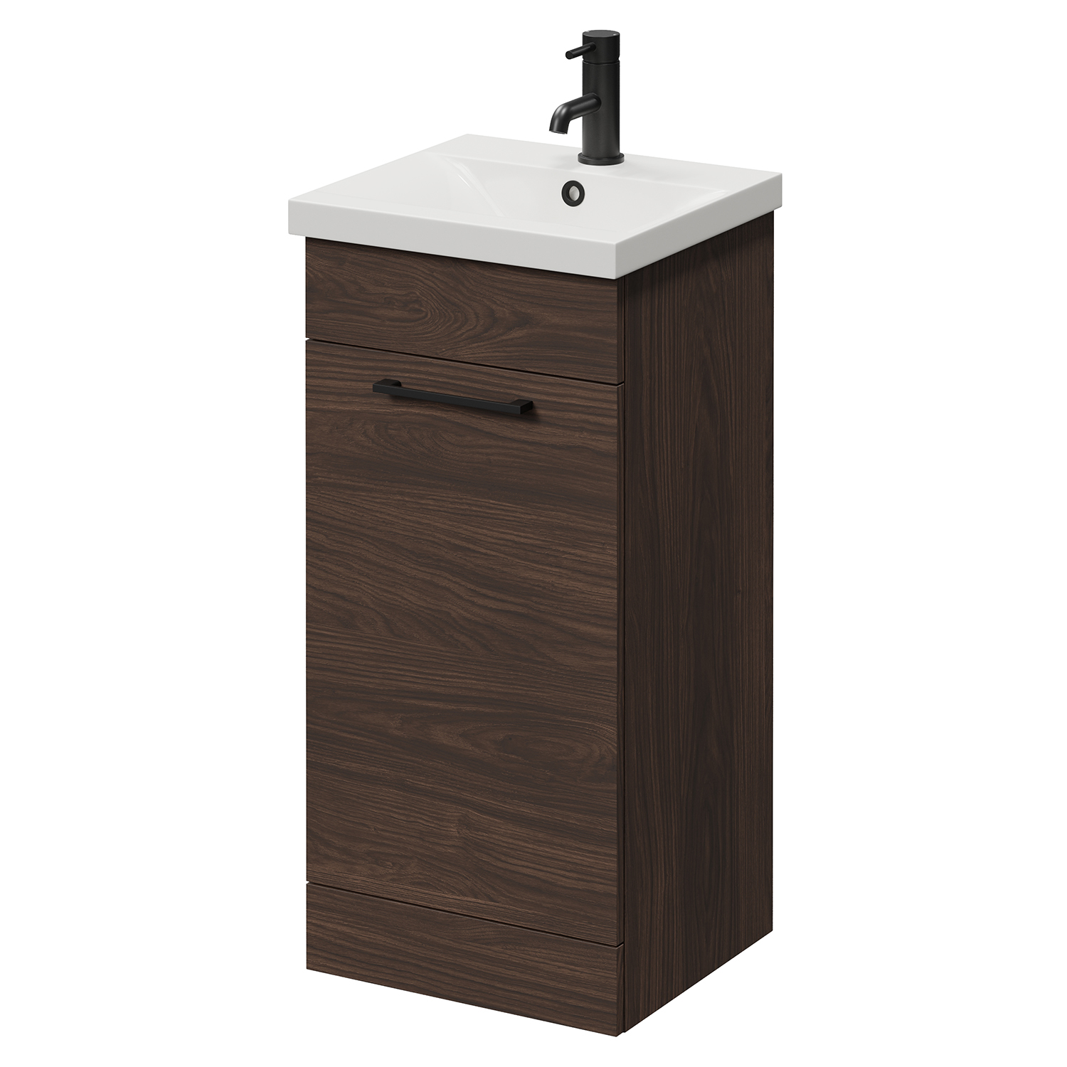 Napoli 390 Single Door Vanity Unit with Glide Basin