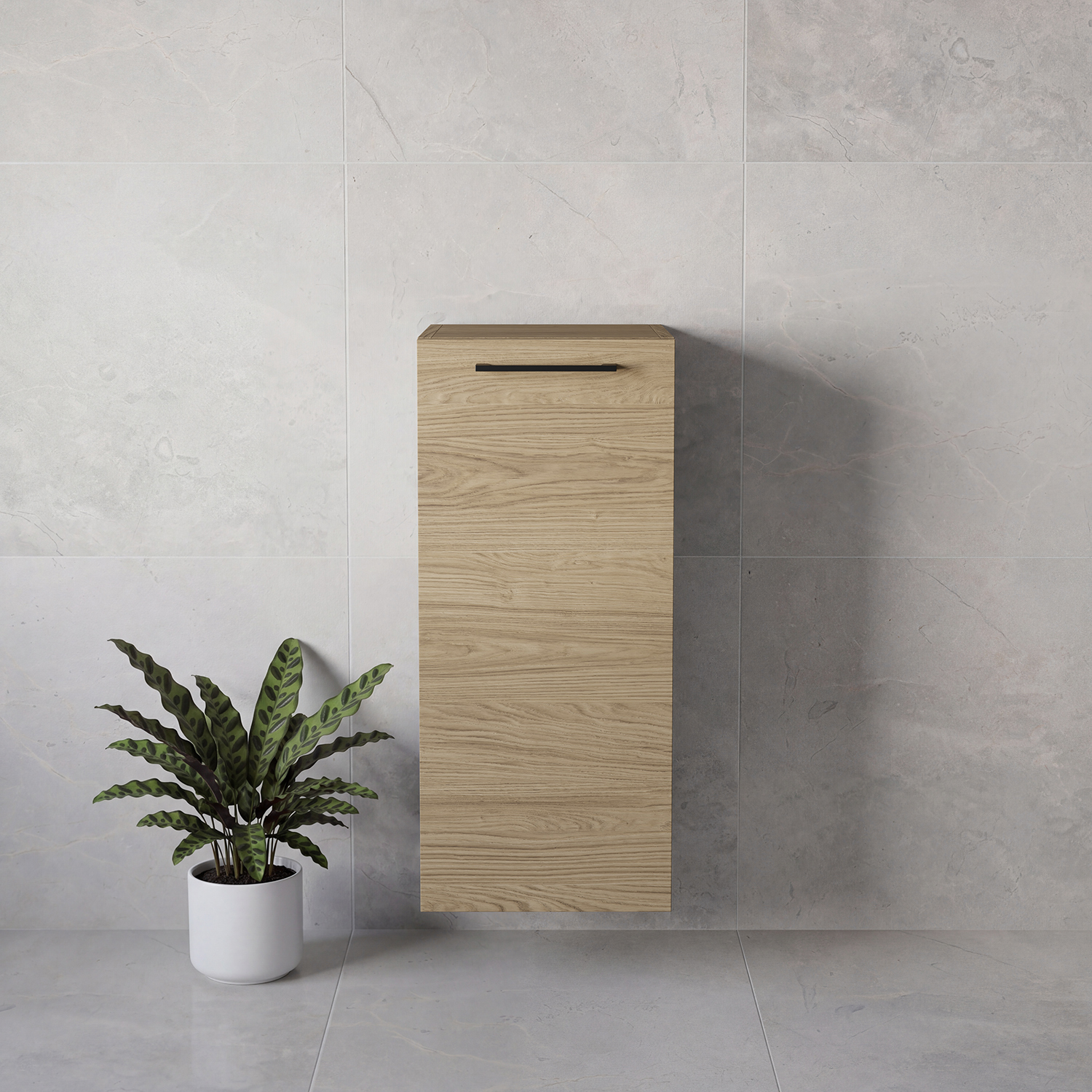 Napoli Wall Mounted Single Door Side Cabinet