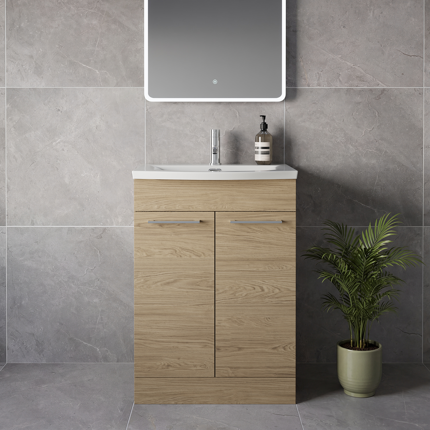 Napoli 390 2 Door Vanity Unit with Arc Basin