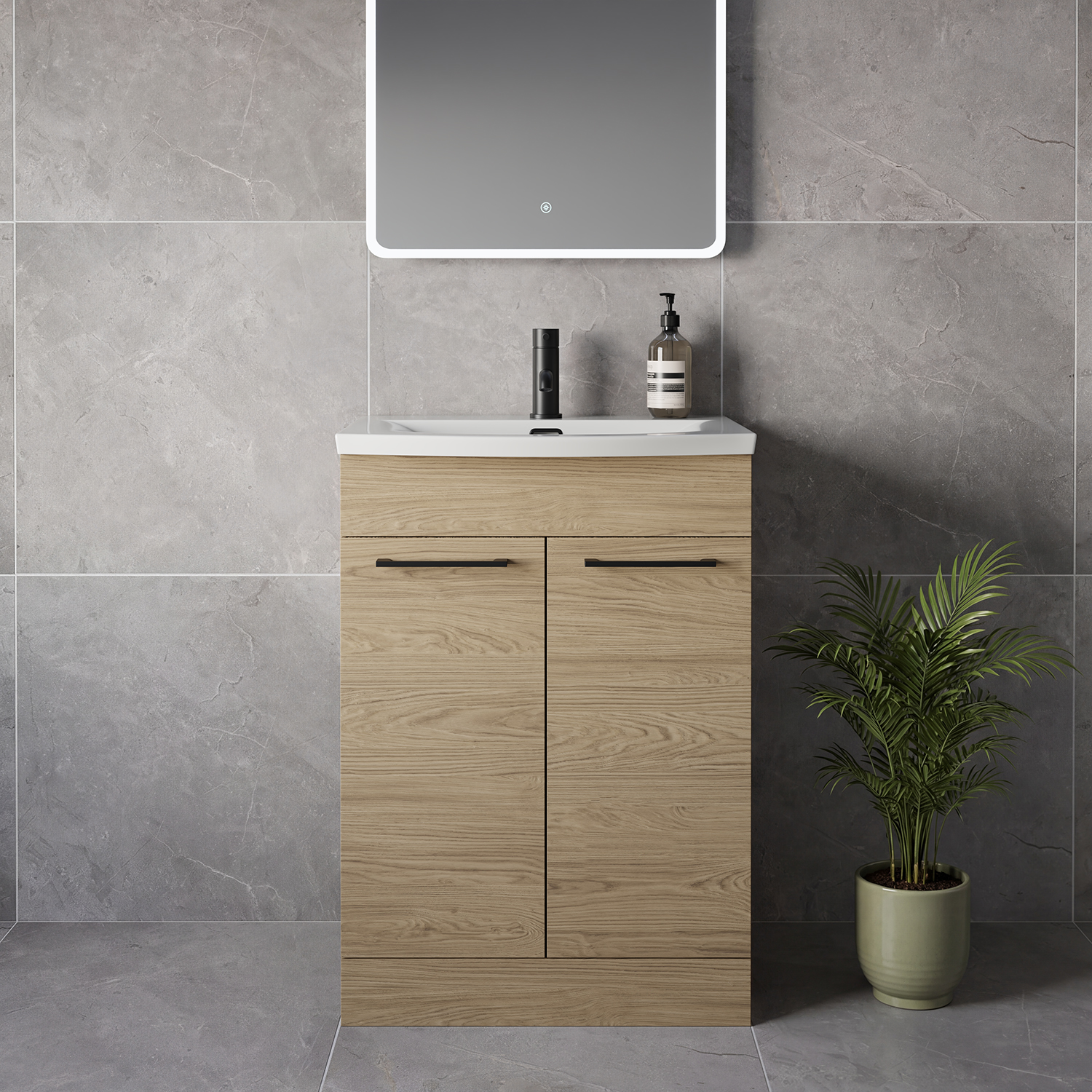 Napoli 390 2 Door Vanity Unit with Arc Basin
