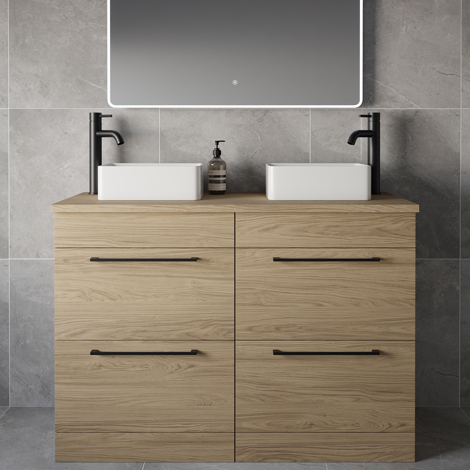 Napoli 460 4 Drawer Vanity Unit for Countertop Basins
