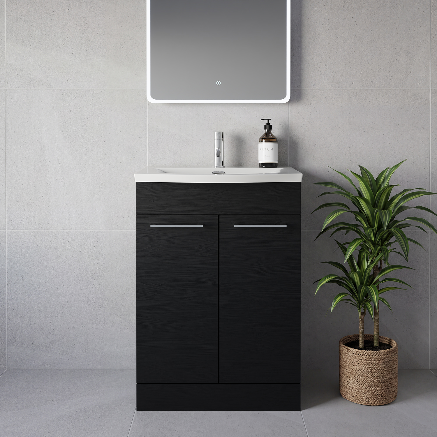 Napoli 390 2 Door Vanity Unit with Arc Basin