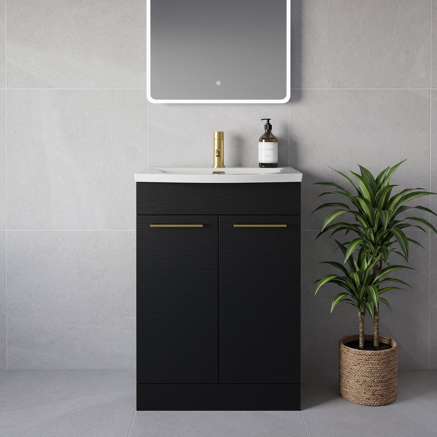 Napoli 390 2 Door Vanity Unit with Arc Basin