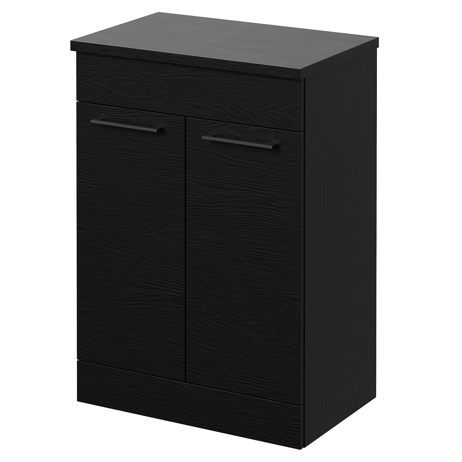 Napoli Nero Oak 390 2 Door Vanity Unit For Countertop Basins | | Mdf | 600Mm