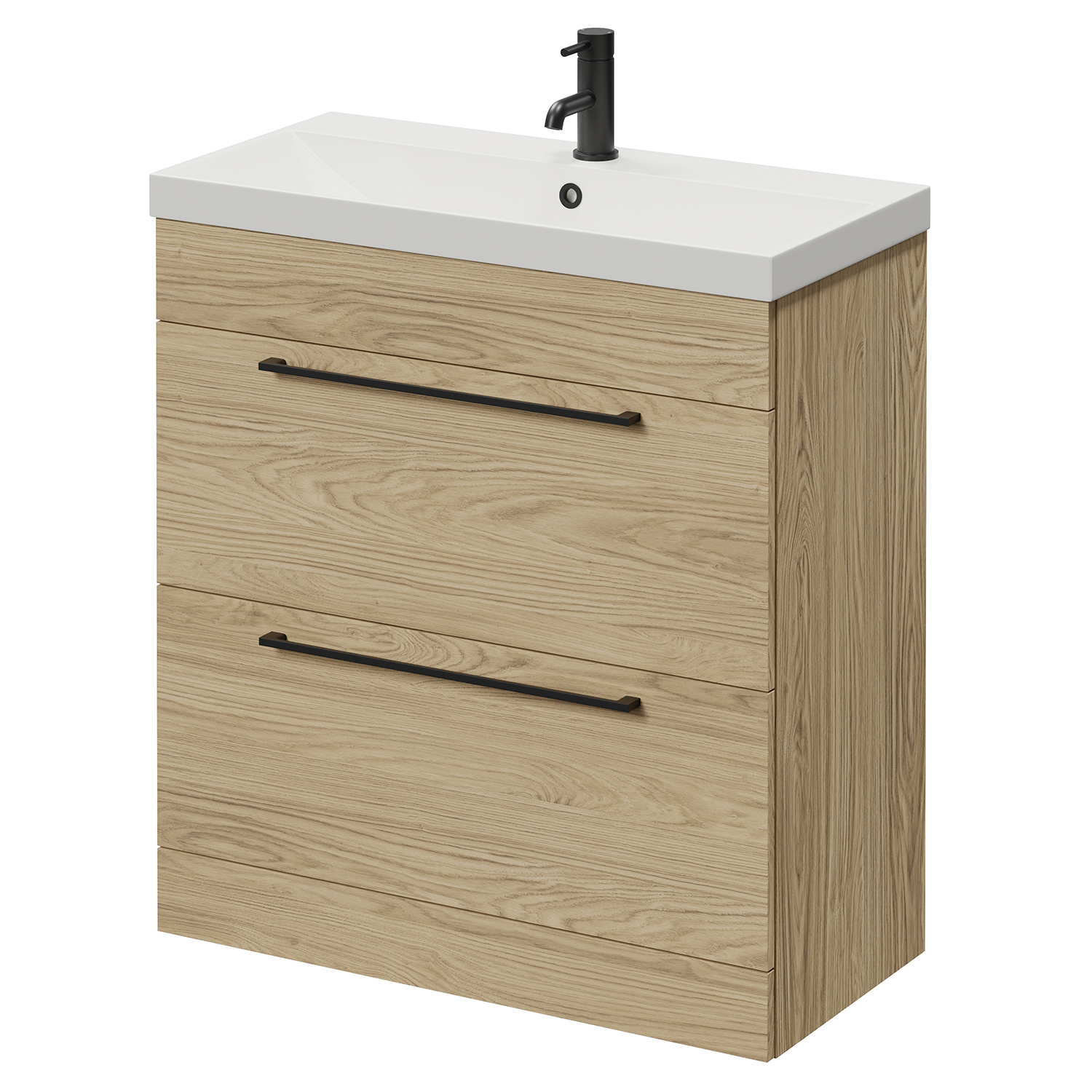 Napoli 390 2 Drawer Vanity Unit with Rimini Basin