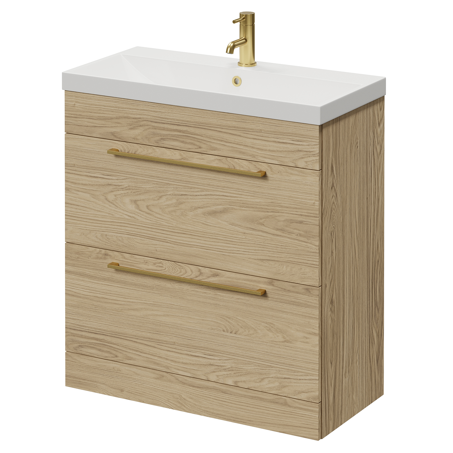Napoli 390 2 Drawer Vanity Unit with Rimini Basin