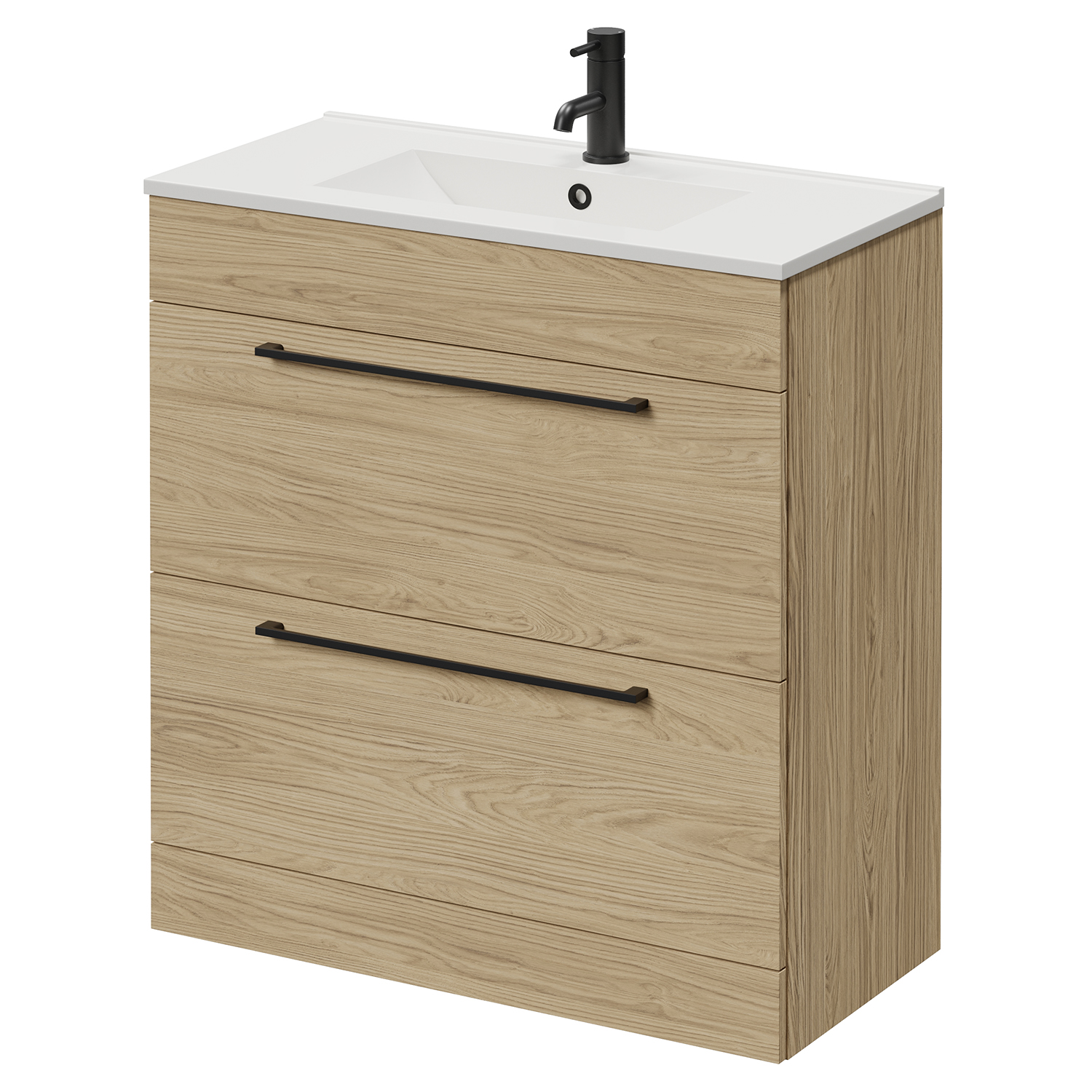 Napoli 390 2 Drawer Vanity Unit with Angel Basin