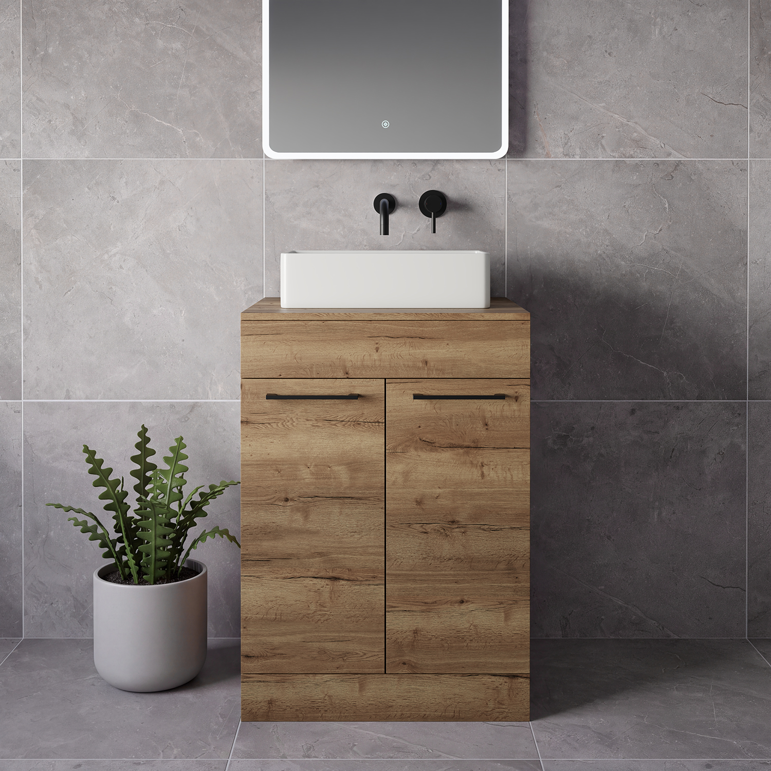 Napoli 460 2 Door Vanity Unit for Countertop Basins