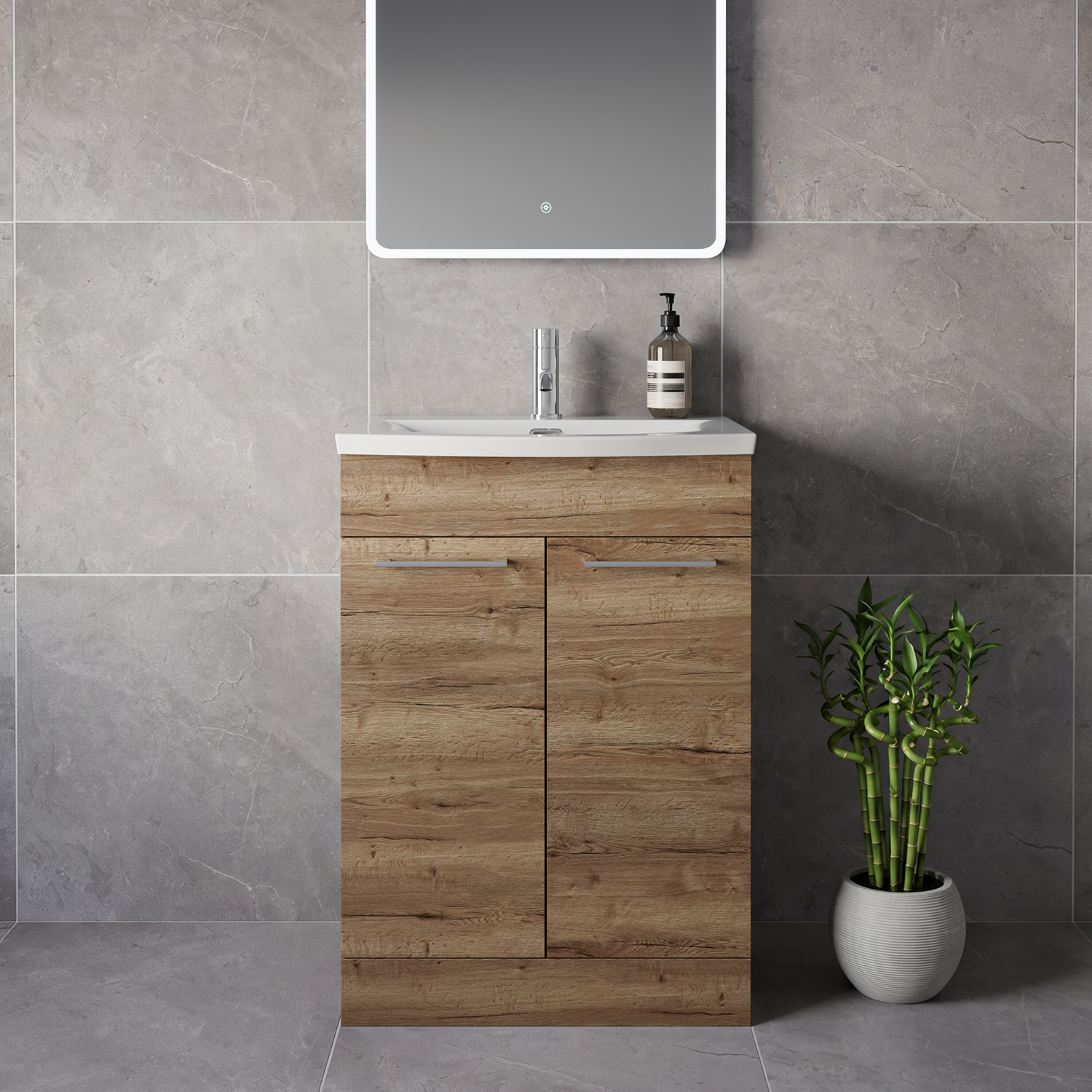 Napoli 390 2 Door Vanity Unit with Arc Basin
