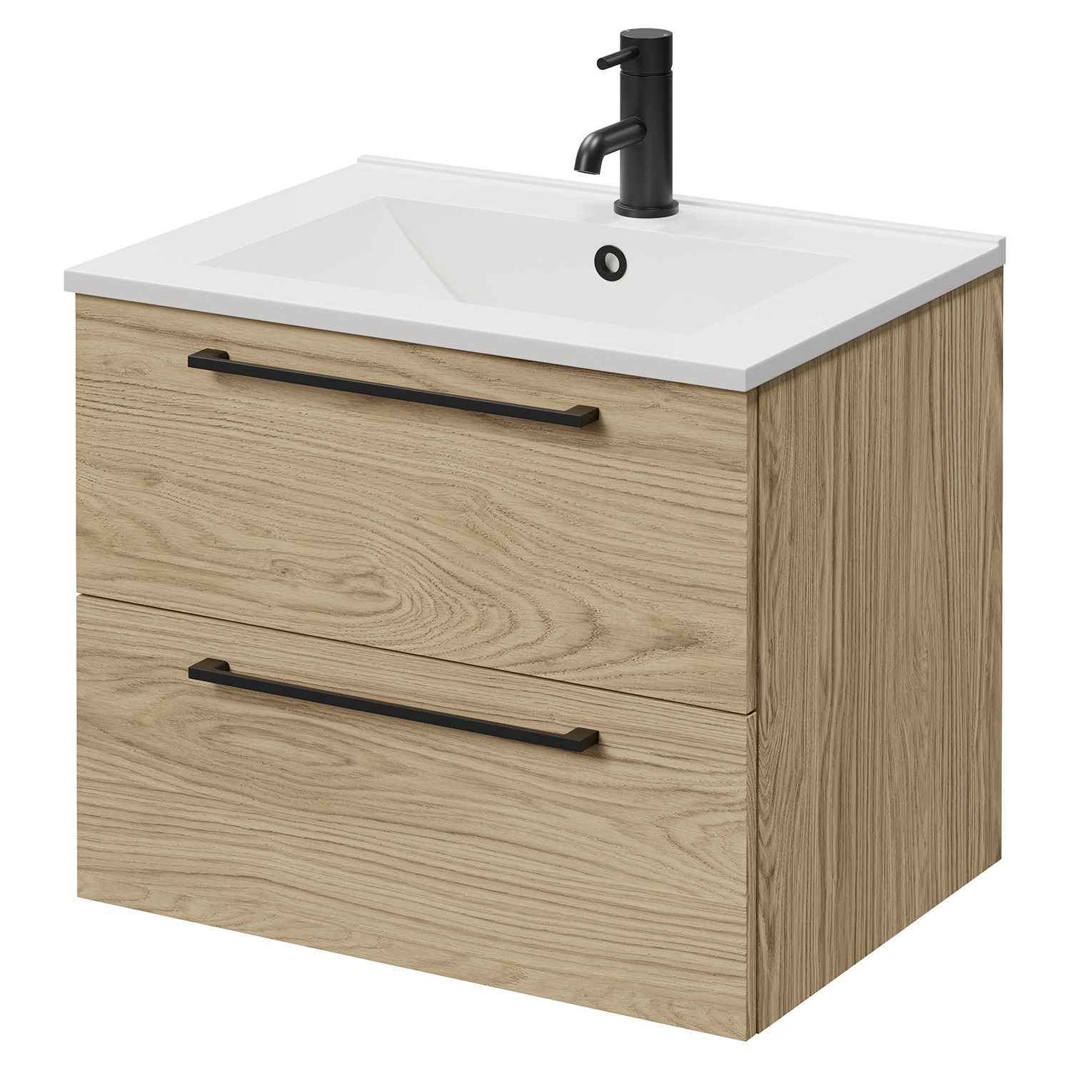 Napoli 460 Wall Mounted 2 Drawer Vanity Unit with Angel Basin