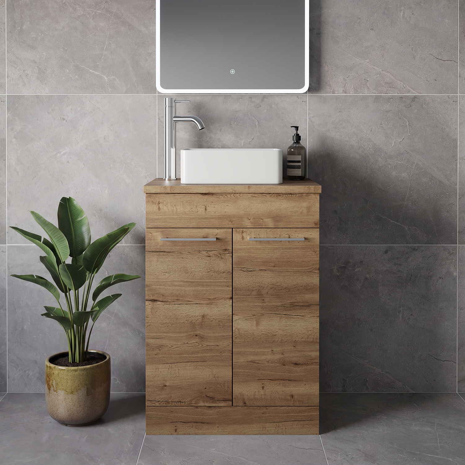 Napoli 390 2 Door Vanity Unit for Countertop Basins