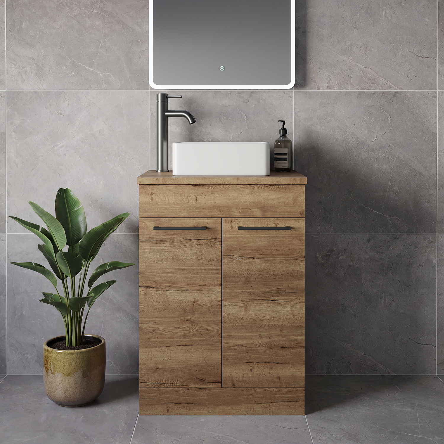 Napoli 390 2 Door Vanity Unit for Countertop Basins