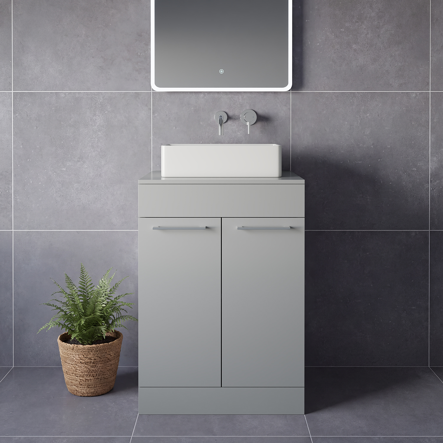 Napoli 460 2 Door Vanity Unit for Countertop Basins