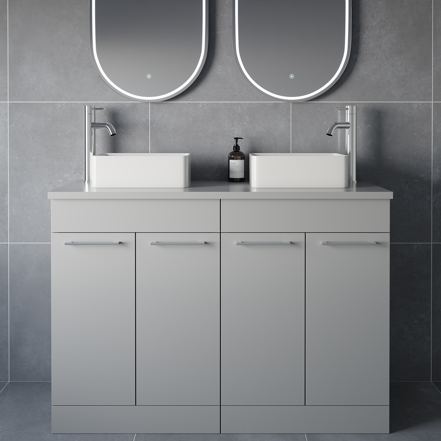 Napoli 460 4 Door Vanity Unit for Countertop Basins