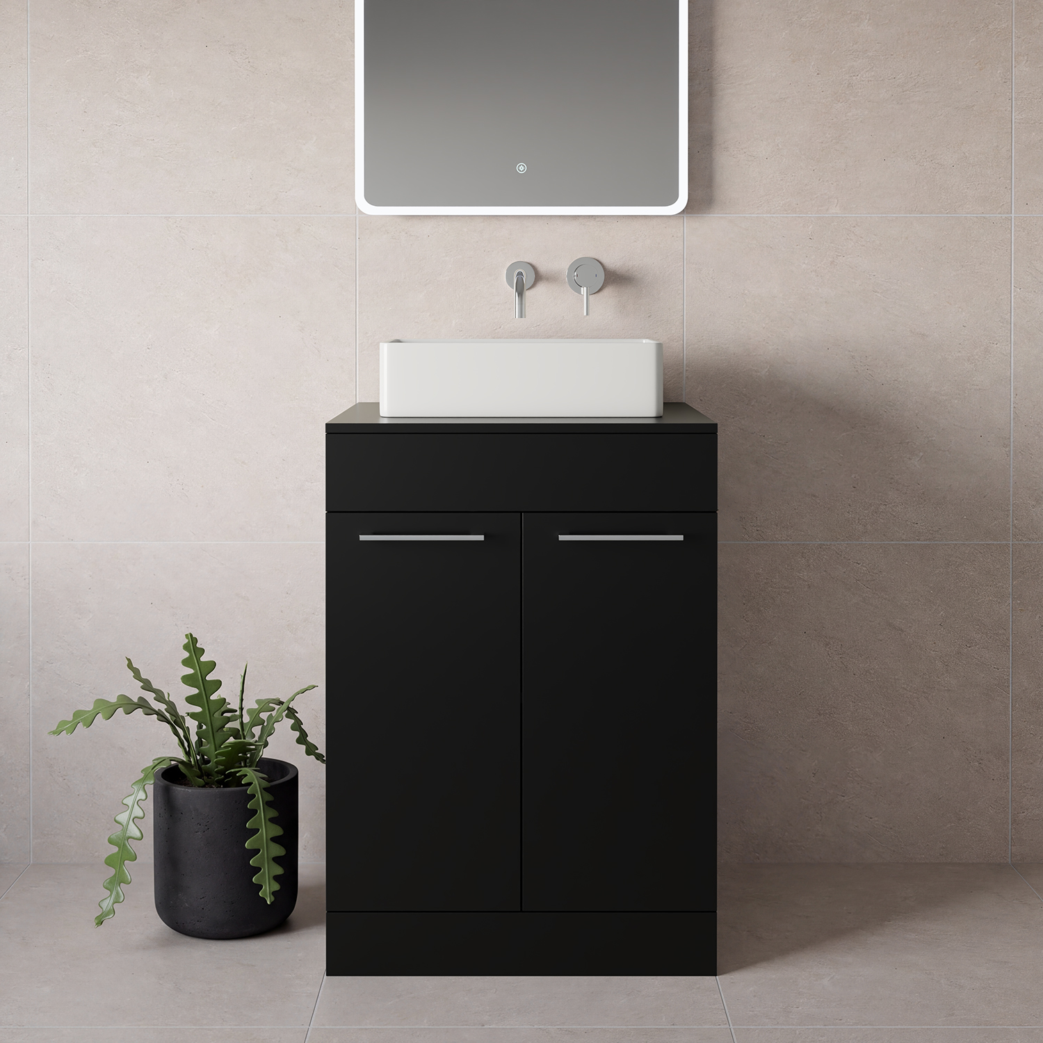 Napoli 460 2 Door Vanity Unit for Countertop Basins