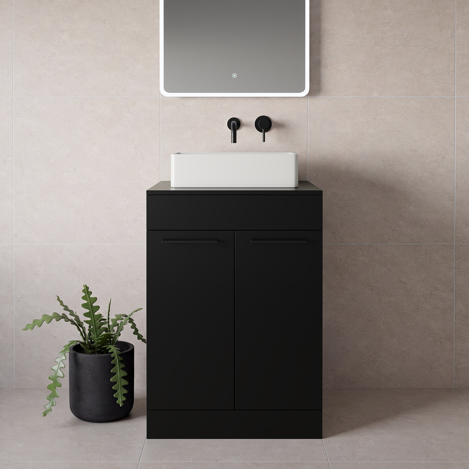 Napoli 460 2 Door Vanity Unit for Countertop Basins