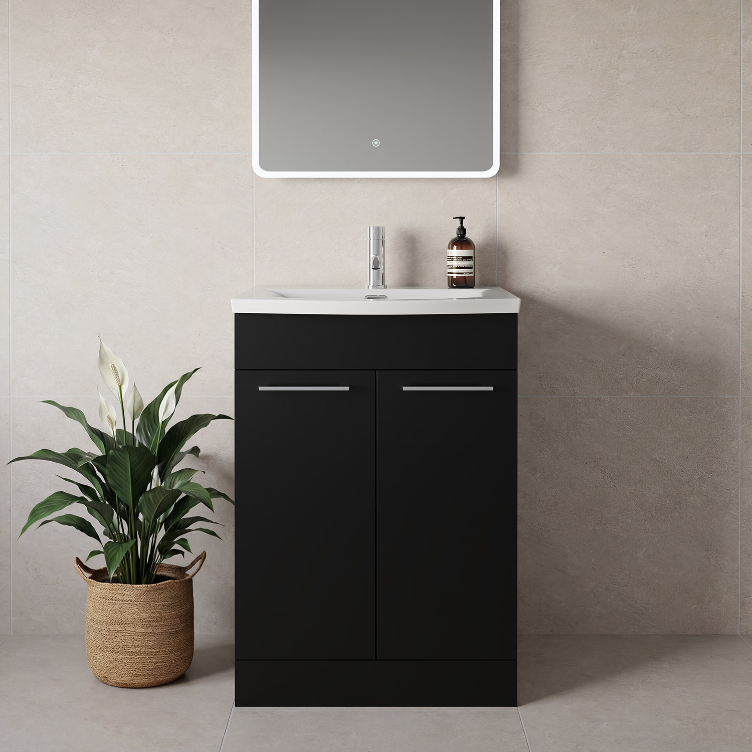 Napoli 390 2 Door Vanity Unit with Arc Basin