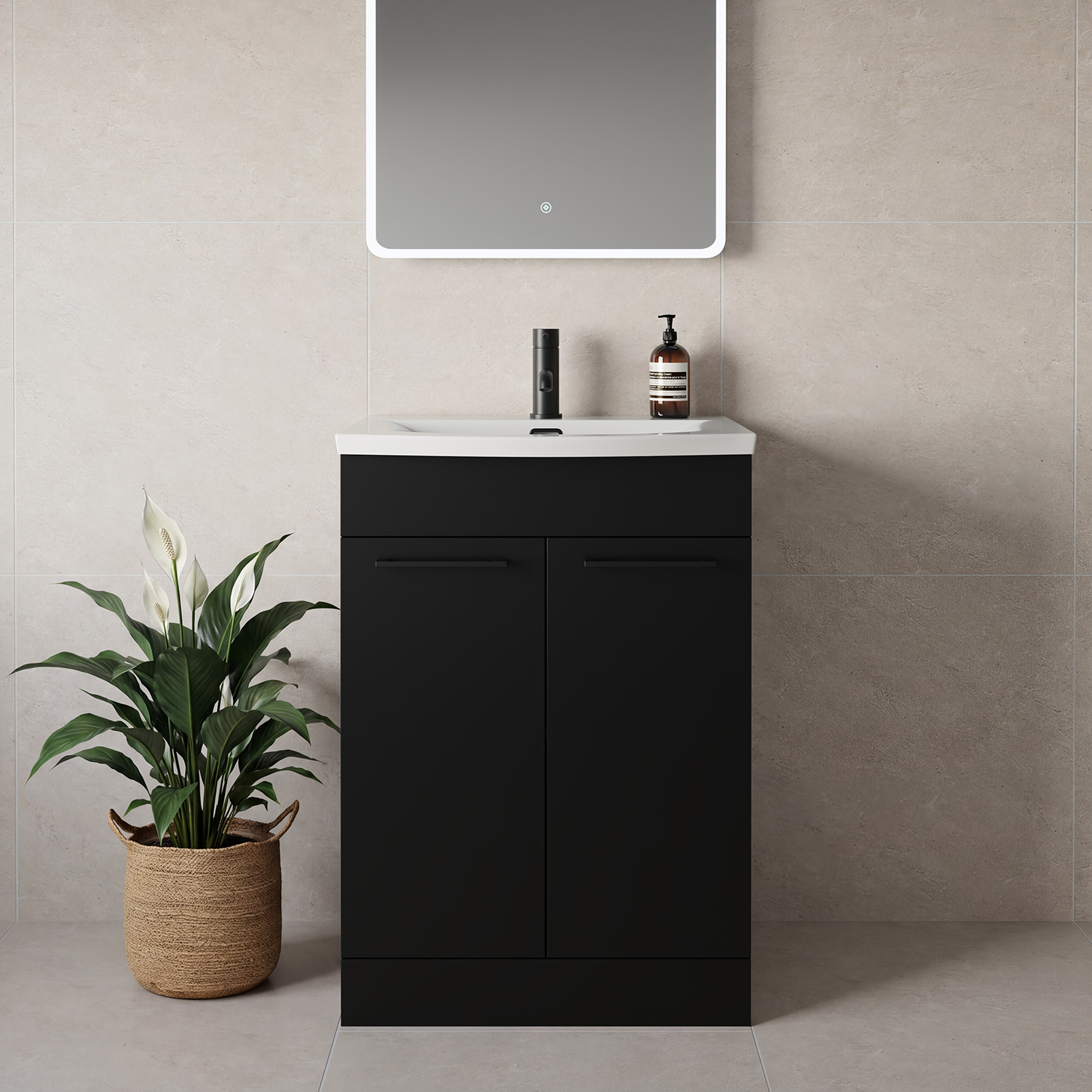Napoli 390 2 Door Vanity Unit with Arc Basin