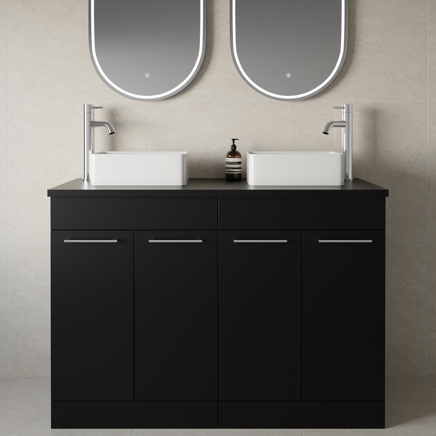 Napoli 460 4 Door Vanity Unit for Countertop Basins