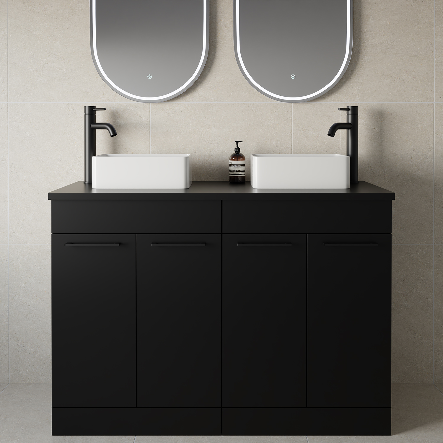 Napoli 460 4 Door Vanity Unit for Countertop Basins
