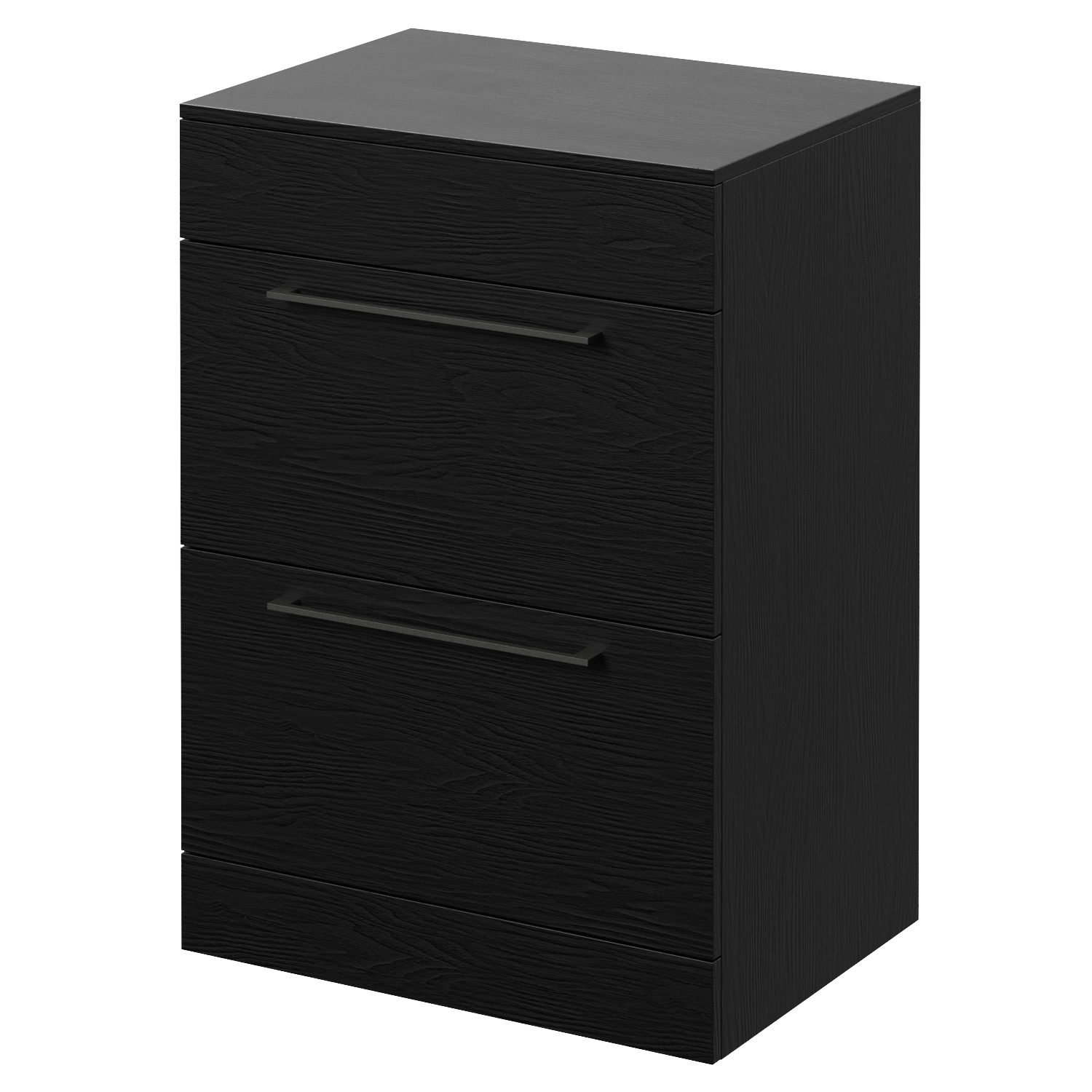 Napoli Nero Oak 460 2 Drawer Vanity Unit For Countertop Basins | | Mdf | 600Mm