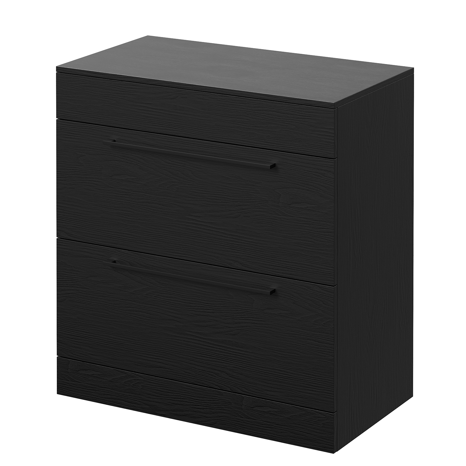 Napoli Nero Oak 460 2 Drawer Vanity Unit For Countertop Basins | | Mdf | 800Mm