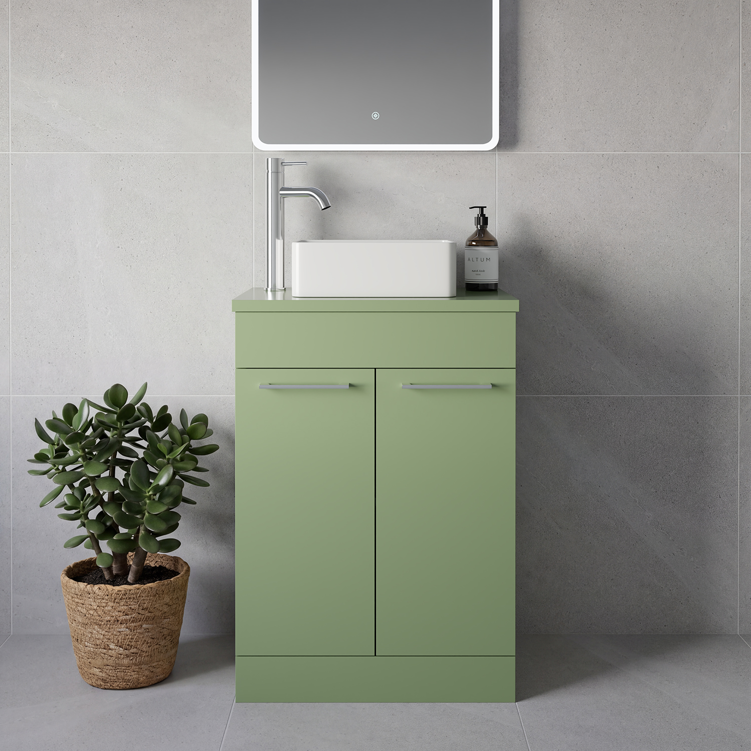 Napoli 390 2 Door Vanity Unit for Countertop Basins