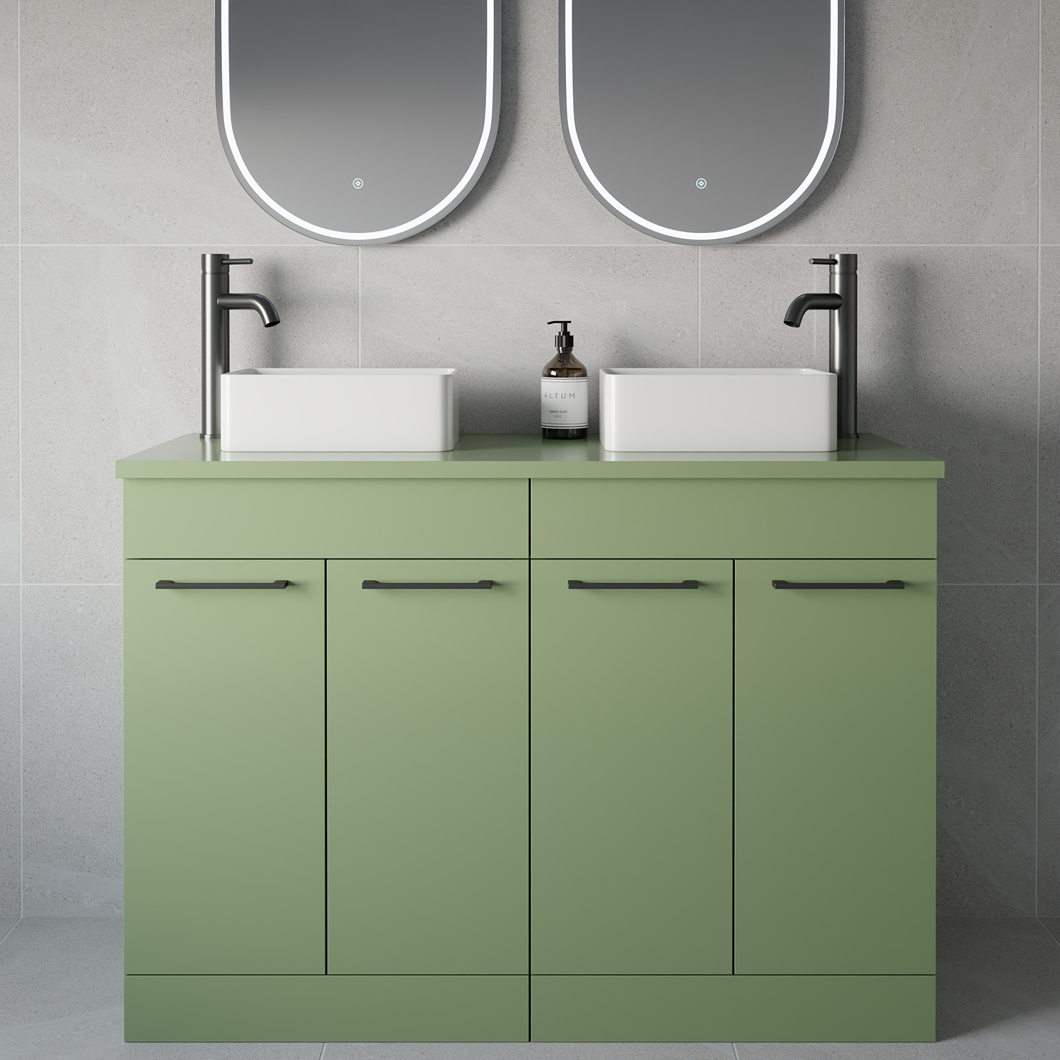 Napoli 460 4 Door Vanity Unit for Countertop Basins