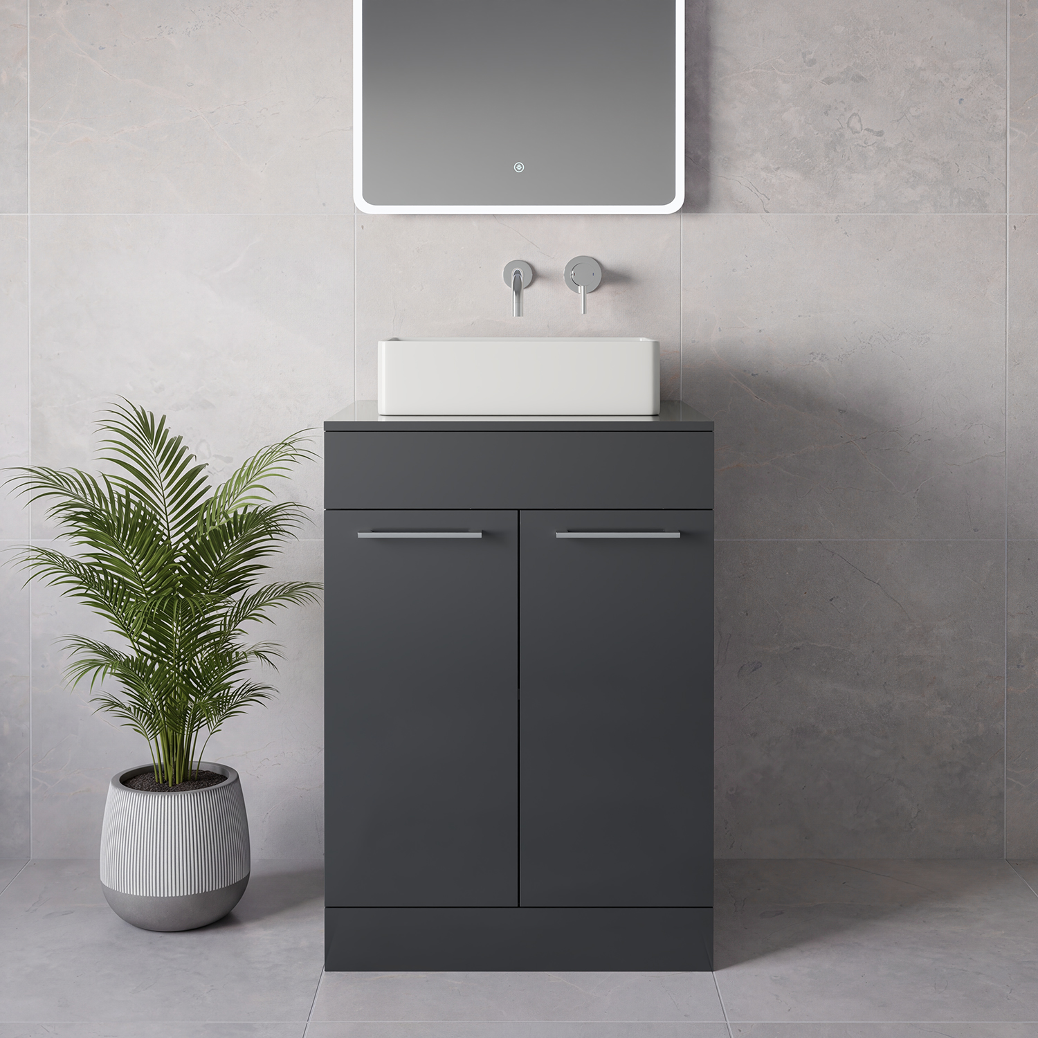 Napoli 460 2 Door Vanity Unit for Countertop Basins