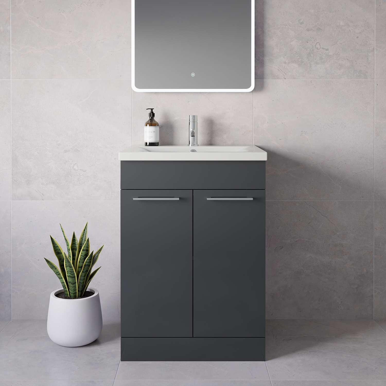 Napoli 460 2 Door Vanity Unit with Glide Basin