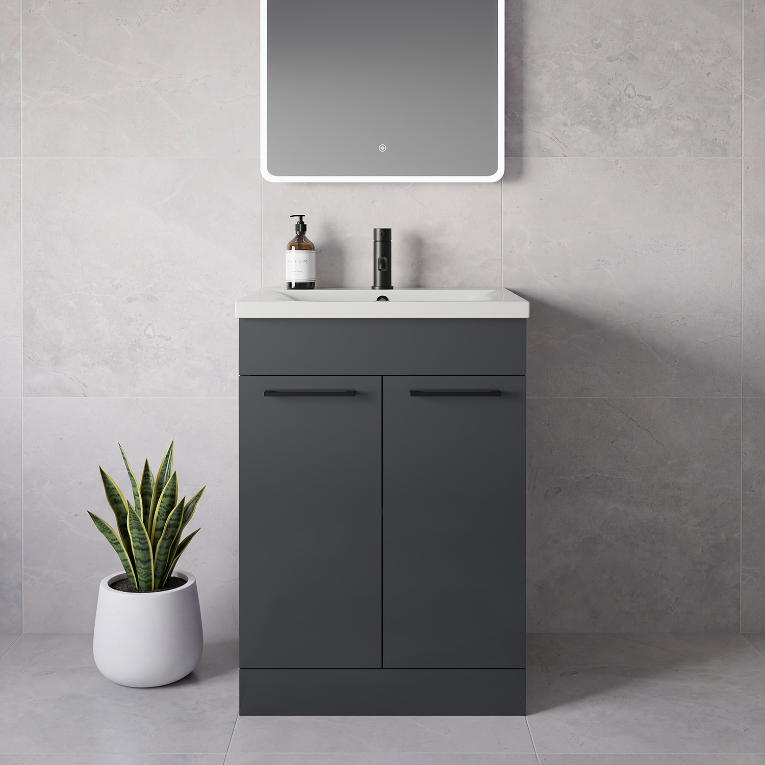 Napoli 460 2 Door Vanity Unit with Glide Basin