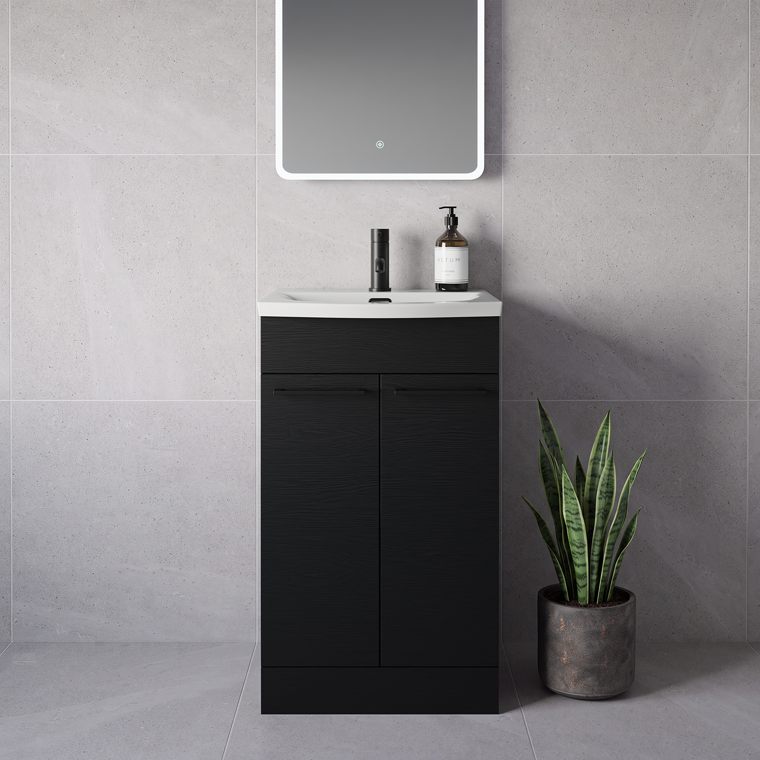 Napoli 390 2 Door Vanity Unit with Arc Basin