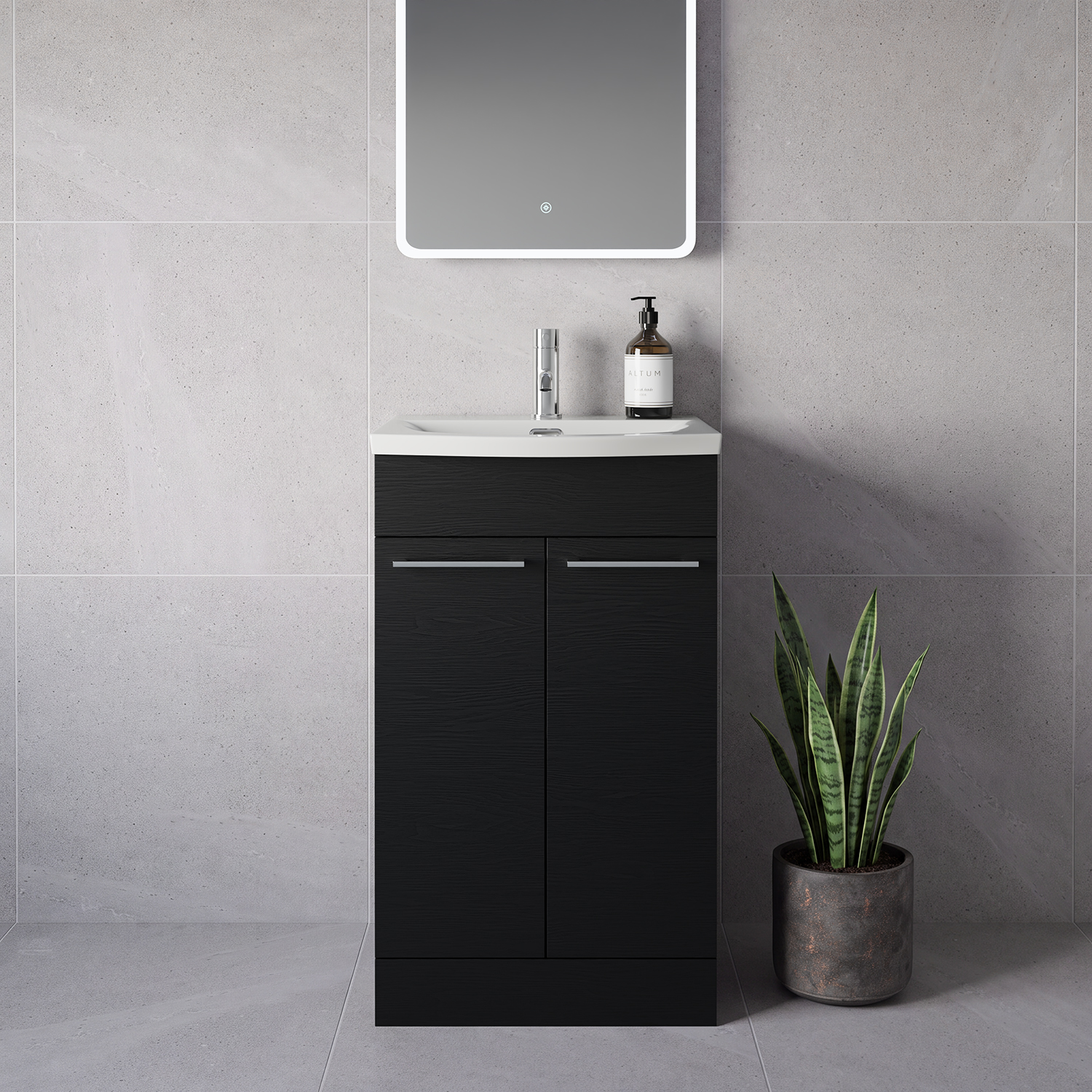 Napoli 390 2 Door Vanity Unit with Arc Basin
