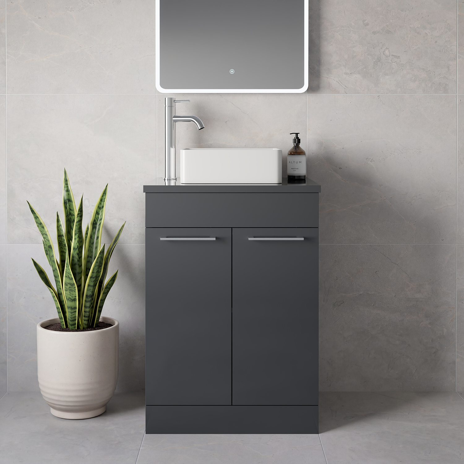 Napoli 390 2 Door Vanity Unit for Countertop Basins