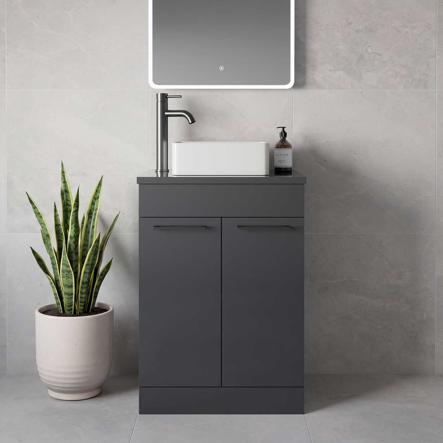Napoli 390 2 Door Vanity Unit for Countertop Basins