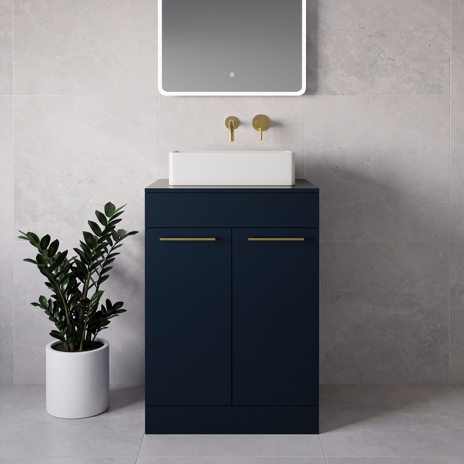 Napoli 460 2 Door Vanity Unit for Countertop Basins