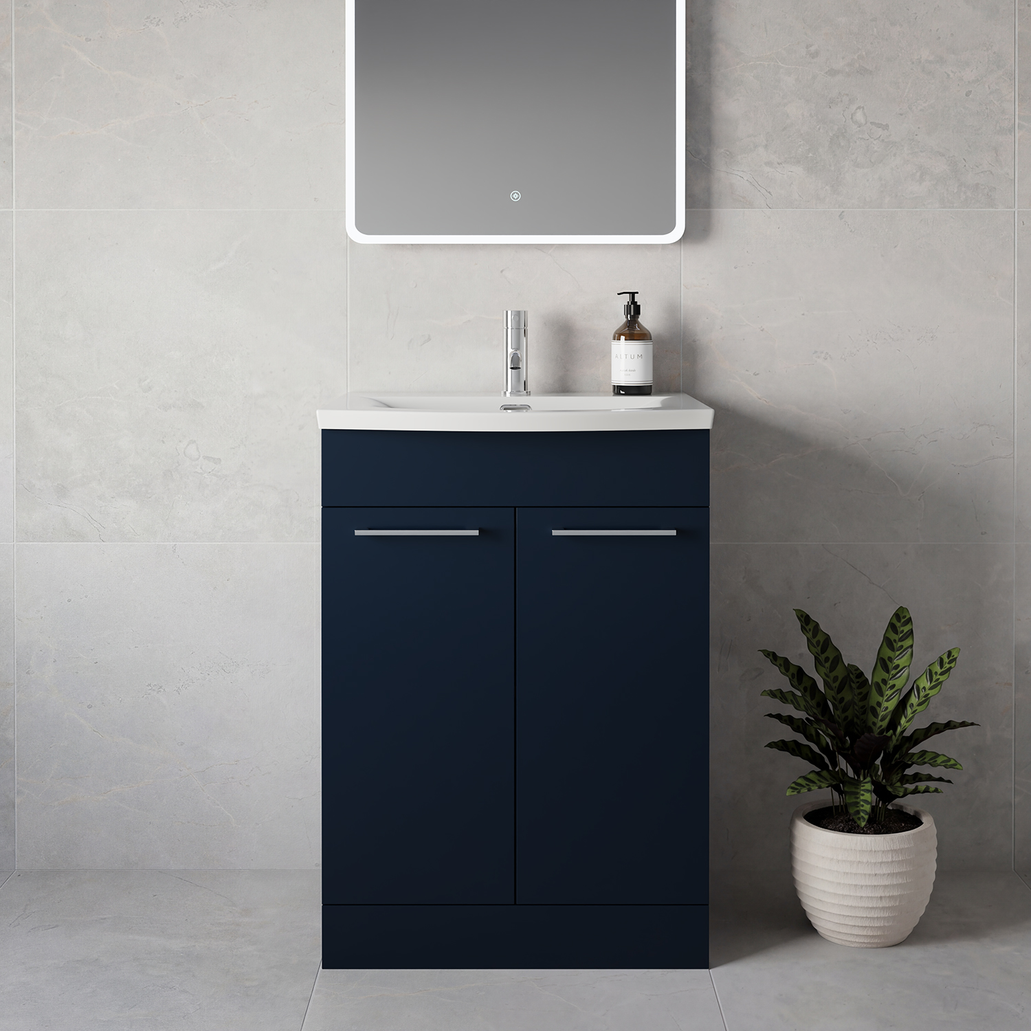 Napoli 390 2 Door Vanity Unit with Arc Basin