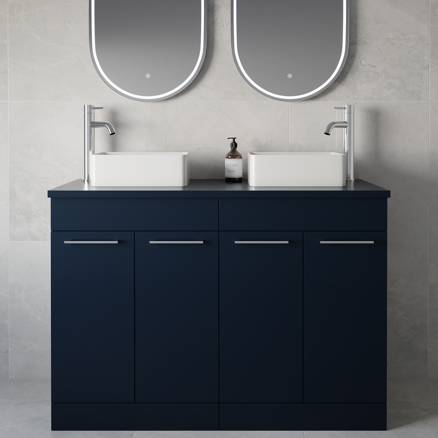 Napoli 460 4 Door Vanity Unit for Countertop Basins