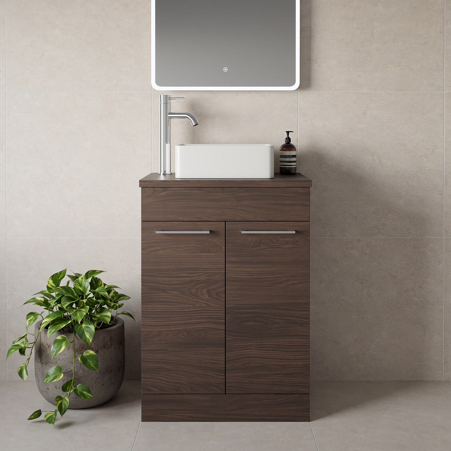 Napoli 390 2 Door Vanity Unit for Countertop Basins