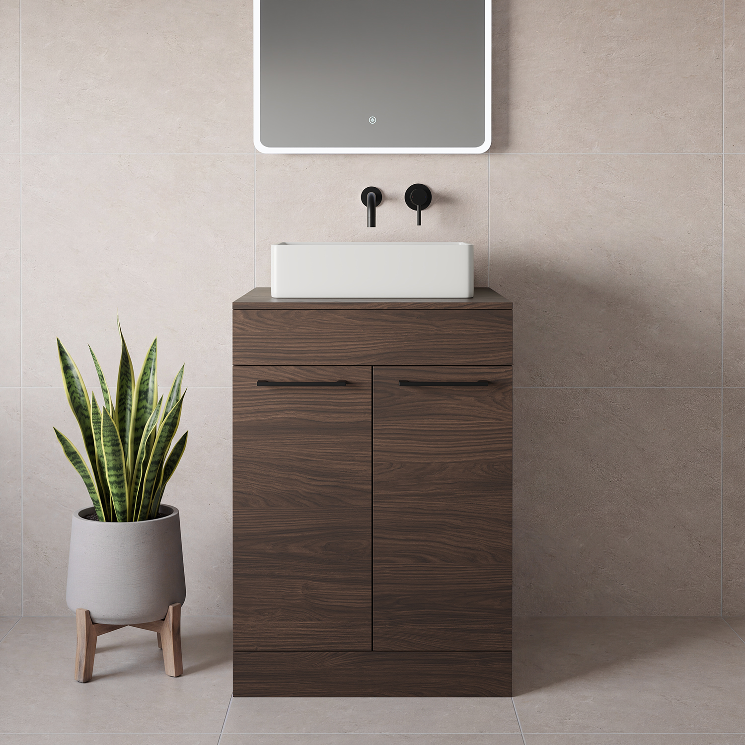 Napoli 460 2 Door Vanity Unit for Countertop Basins